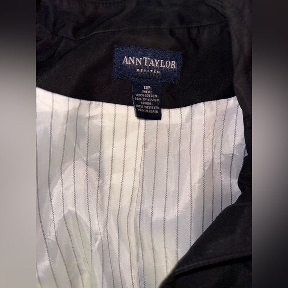 Ann Taylor womens black Trench Coat - Picture 5 of 5